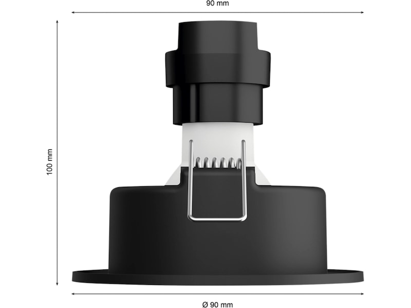 Philips Hue Centura infälld spotlight R (svart) Taklampa