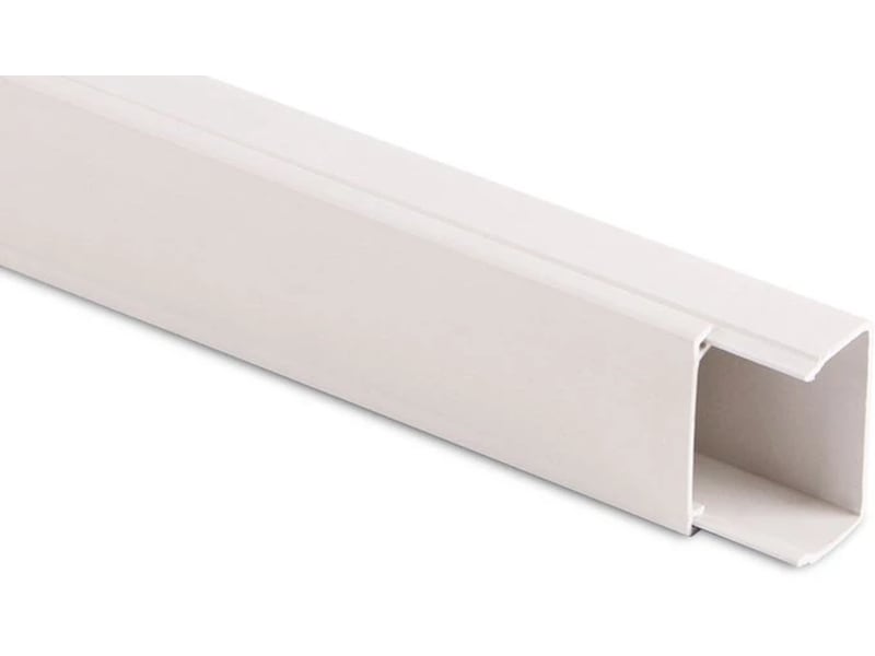 ON kabelskydd 25x10x2000mm (vit) Kabeldöljare och tillbehör