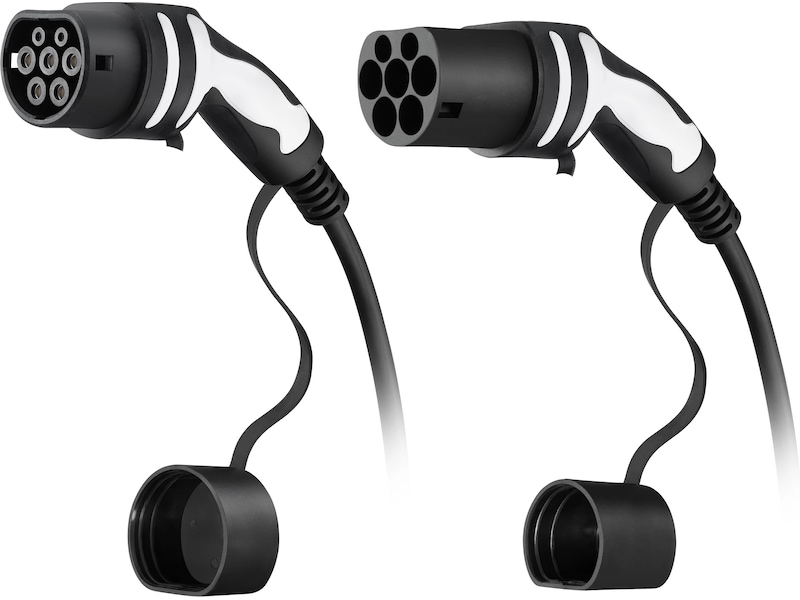 Freev EV-Charge 3000 Typ 2 laddningskabel 5m (svart/vit) Elektriska billaddningskablar