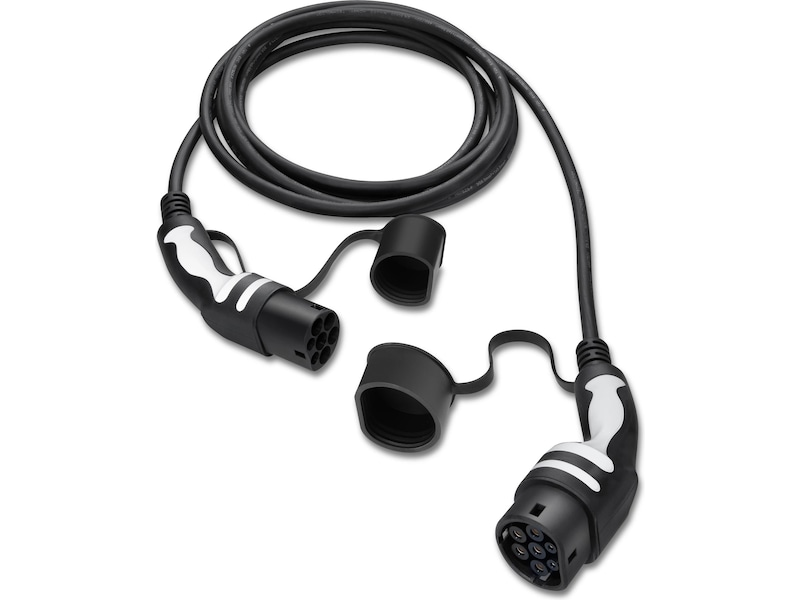 Freev EV-Charge 3000 Typ 2 laddningskabel 5m (svart/vit) Elektriska billaddningskablar