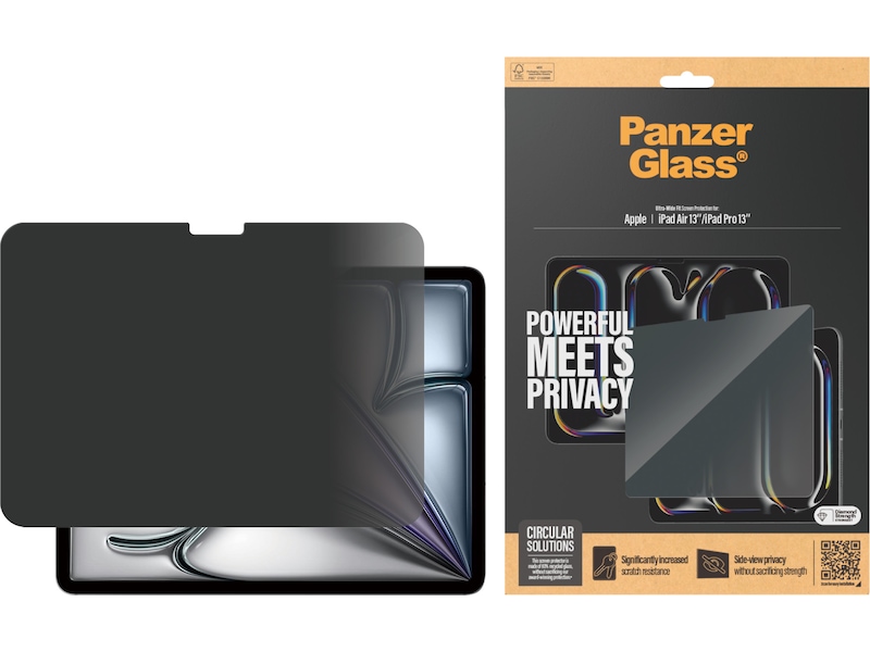 PanzerGlass Privacy Screen Protector iPad Air 13'' & iPad Pro 13'' Skärmskydd surfplattor