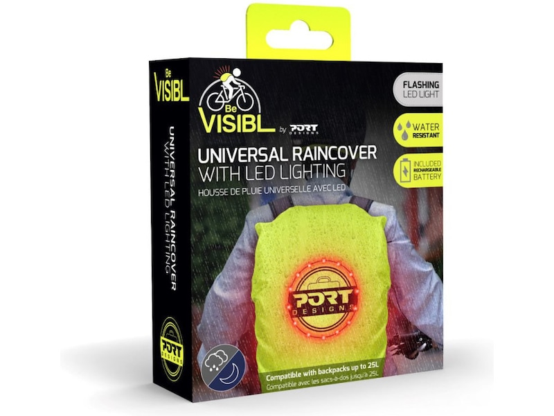Port Design Be Visibl Universal LED Raincover 14/15 Ryggsäck, väska och fodral