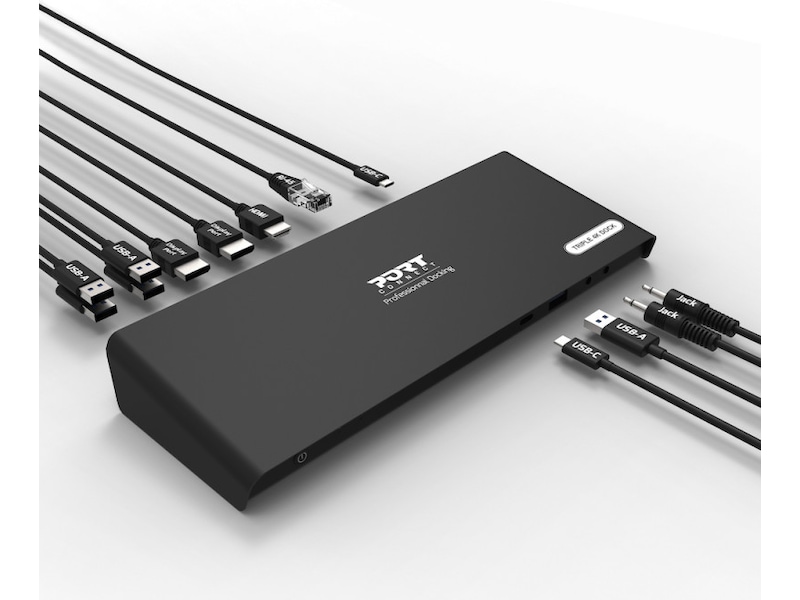 Port Design Docking Station Type C Office 3x4K 85W Dockningsstation och USB-hub