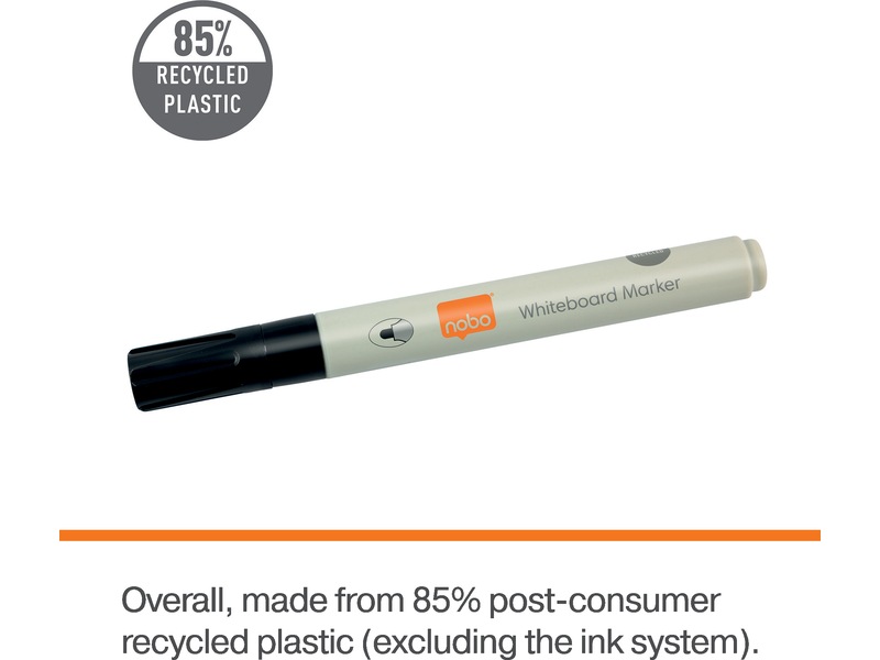 Nobo whiteboardpennor, 4-pack (svart) Whiteboards