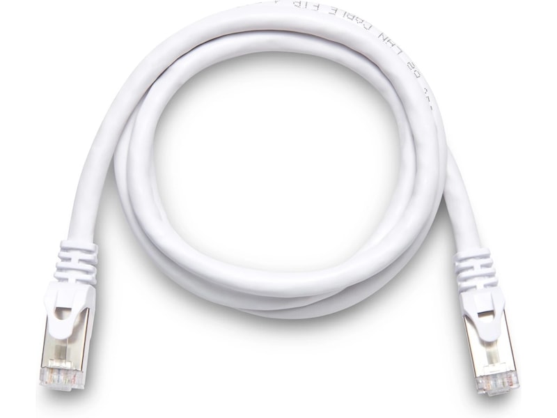 Nätverkskabel CAT6e 0,5m (vit) Nätverkskablar