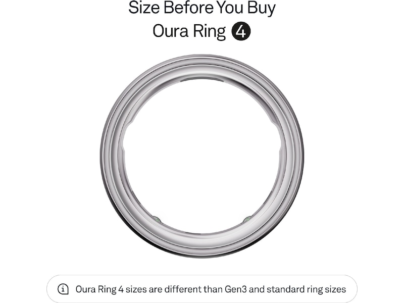 Oura Ring 4 Smart Ring str. 10 (silver) Smart ring