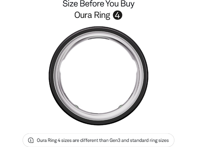 Oura Ring 4 Smart Ring str. 9 (svart) Smart ring