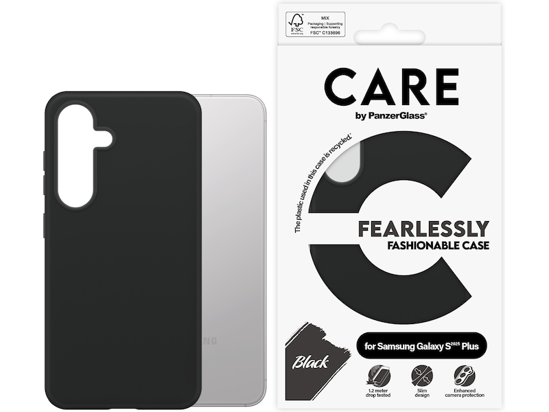 PanzerGlass CARE Galaxy S25+ Fashion skal (svart) Skydd