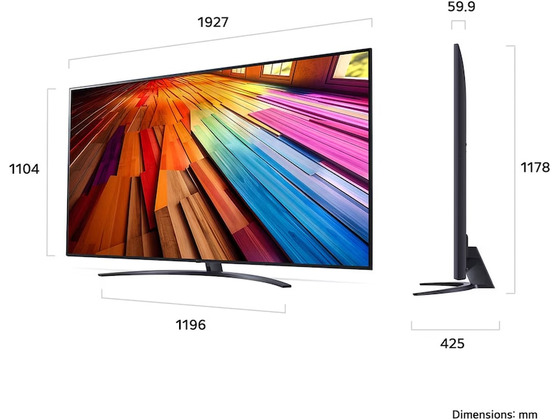 LG 86" UHD TV 86UT81006LA Över 80 tums TV