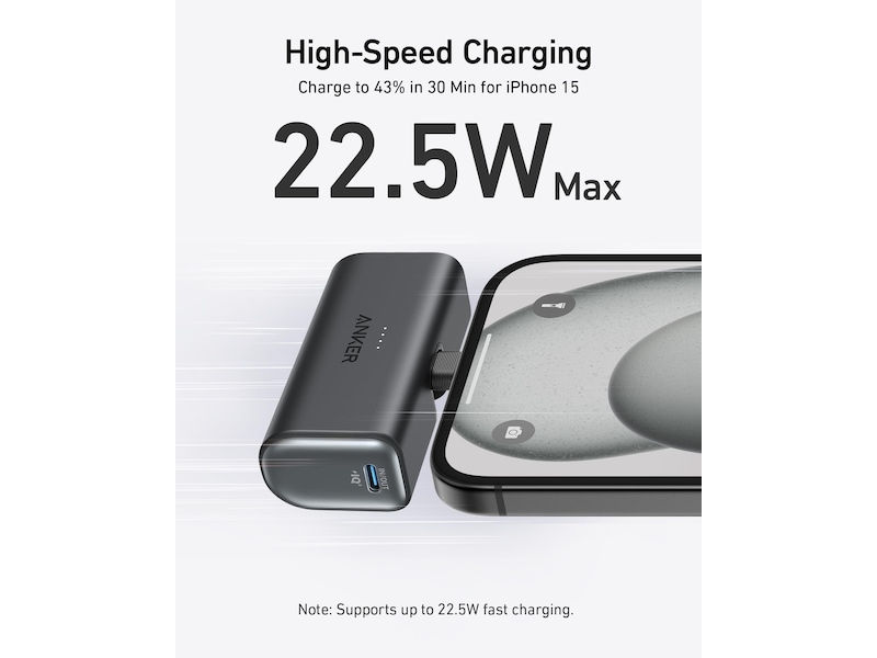 Anker Nano Powerbank 5000mAh (svart) Powerbank