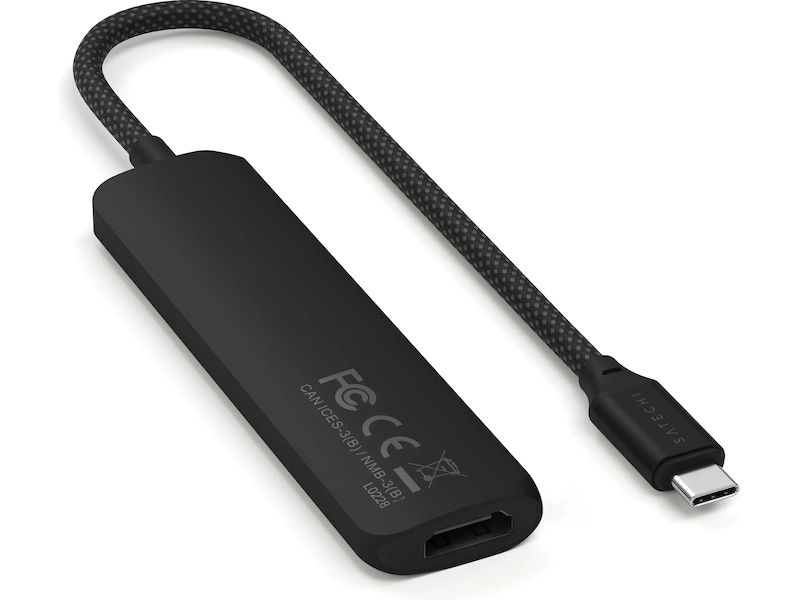 Satechi 4-i-1 Slim 4K Multiport docking (svart) Dockningsstation och USB-hub