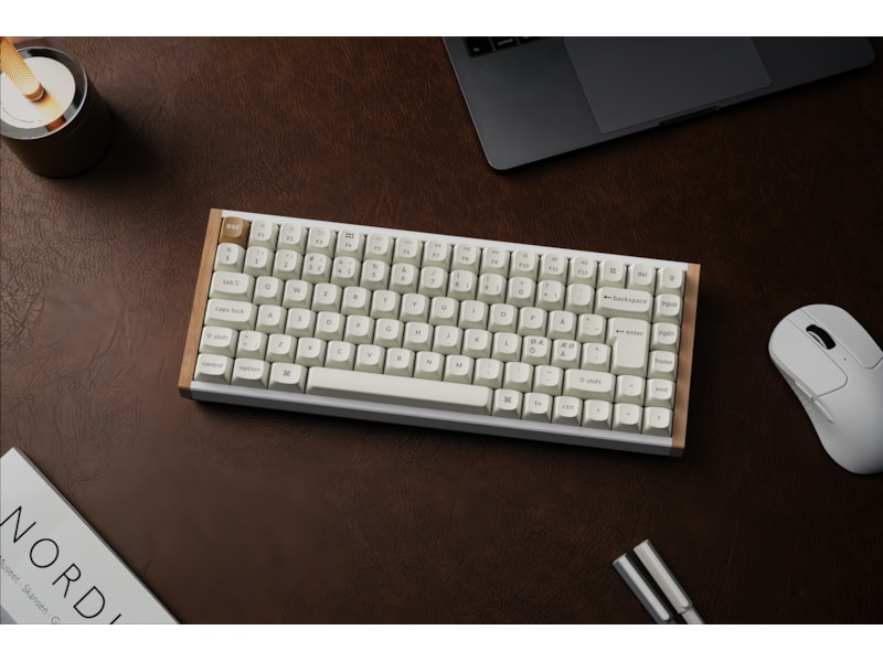 Keychron K2 HE SE QMK trådlöst gamingtangentbord (vit) Gamingtangentbord