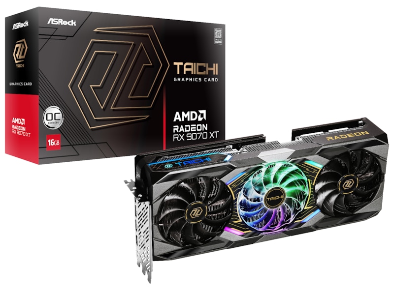ASRock AMD Radeon RX 9070 XT Taichi OC Grafikkort