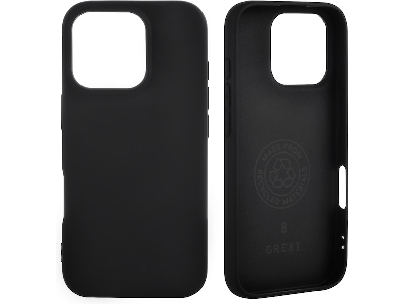 GRE8T iPhone 16 Pro Max Silikonskal (svart) Skydd