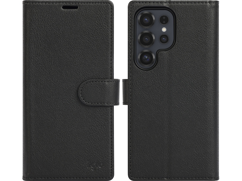 iiglo Galaxy S25 Ultra 2-i-1 Plånboksfodral (svart) Skydd