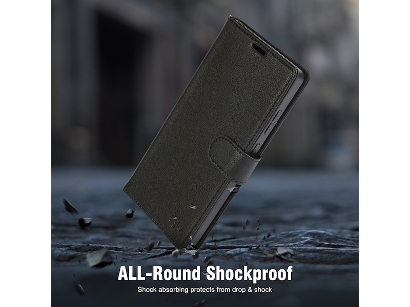 iiglo Galaxy S25 Ultra 2-i-1 Plånboksfodral (svart) Skydd