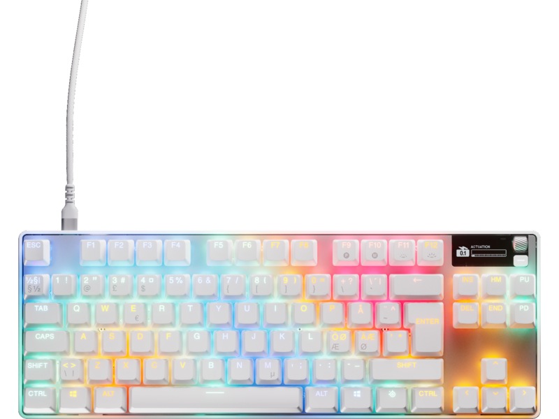 SteelSeries Apex Pro TKL Gen 3 Gamingtangentbord (vit) Gamingtangentbord