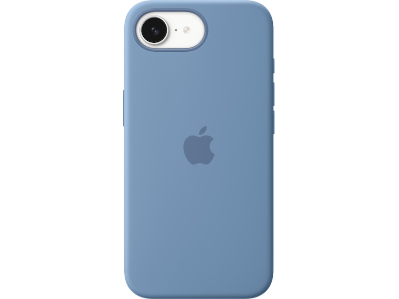 iPhone 16e Silikonskal (vinterblå) Skydd