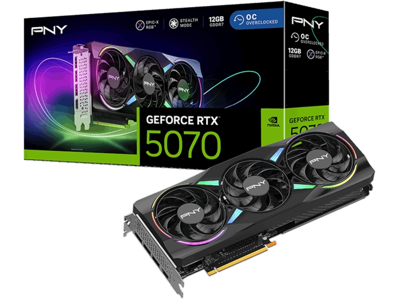 PNY GeForce RTX 5070 ARGB OC Grafikkort