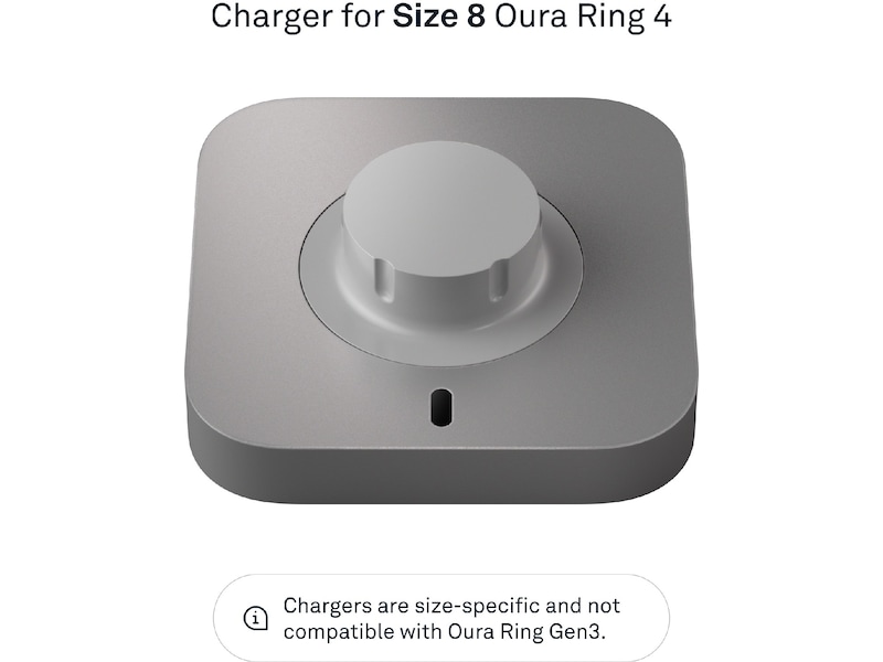 Oura Ring 4 Trådlös laddare str. 8 -B-Grade Demo tillbehör till mobiler & smartwatches