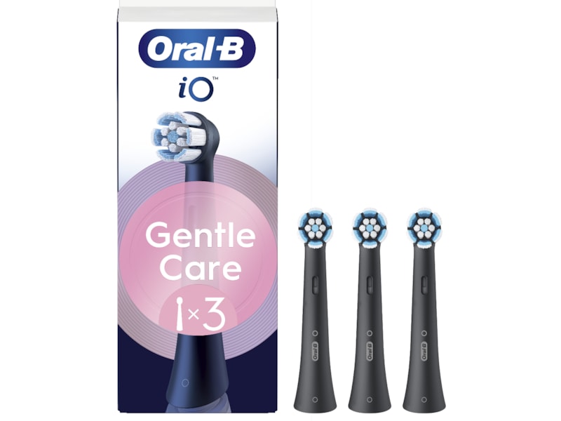 Oral-B iO Gentle Care borsthuvuden 3 st (svart) Tandborsthuvud