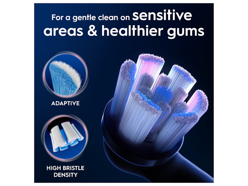 Oral-B iO Gentle Care borsthuvuden 3 st (svart) Tandborsthuvud