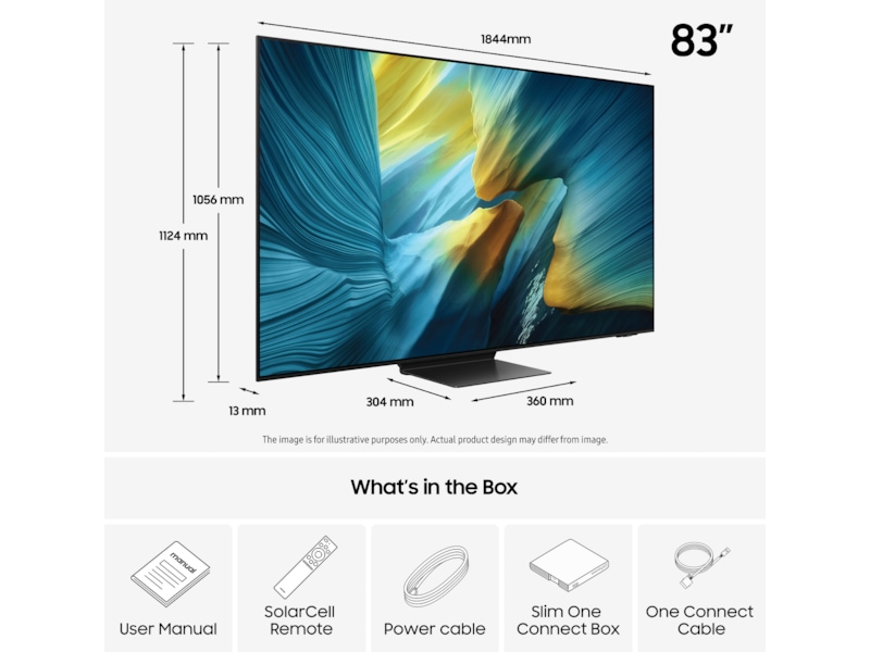 Samsung 83" S95F OLED 4K Smart TV (2025) Över 80 tums TV