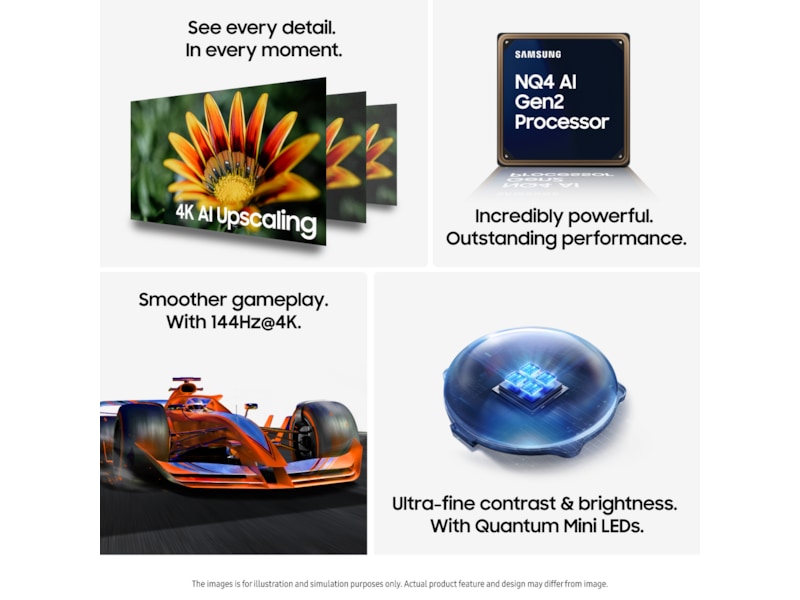 Samsung 55" QN80F Neo QLED 4K Mini LED Smart TV (2025) 50 - 59 tums TV