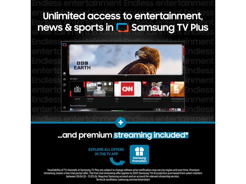 Samsung 55" QN80F Neo QLED 4K Mini LED Smart TV (2025) 50 - 59 tums TV