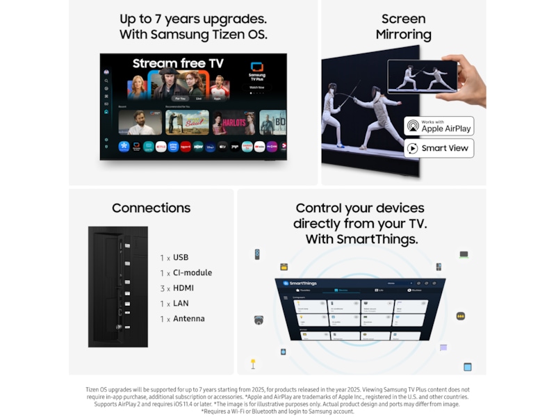 Samsung 50" Q7FA QLED 4K Smart TV (2025) 50 - 59 tums TV