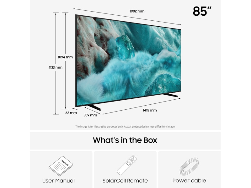 Samsung 85" Q7FA QLED 4K Smart TV (2025) Över 80 tums TV