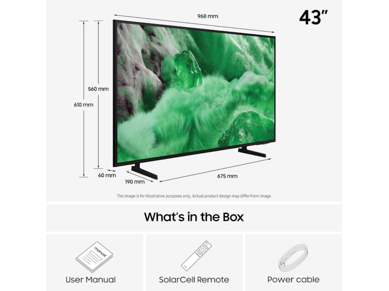 Samsung 43" Q7F2 QLED 4K Smart TV (2025) 20 - 49 tums TV