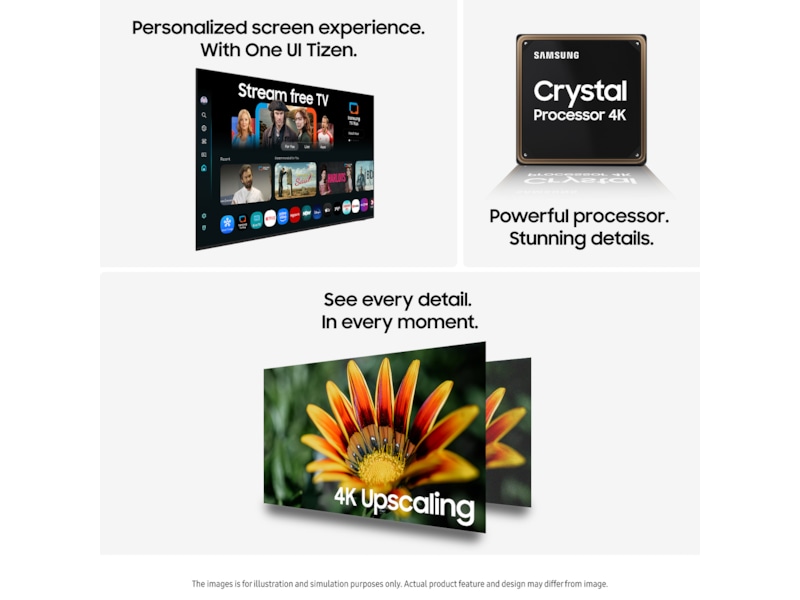 Samsung 85" U7005F UHD 4K Smart TV (2025) Över 80 tums TV