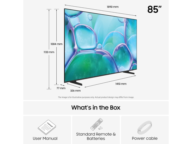 Samsung 85" U7005F UHD 4K Smart TV (2025) Över 80 tums TV