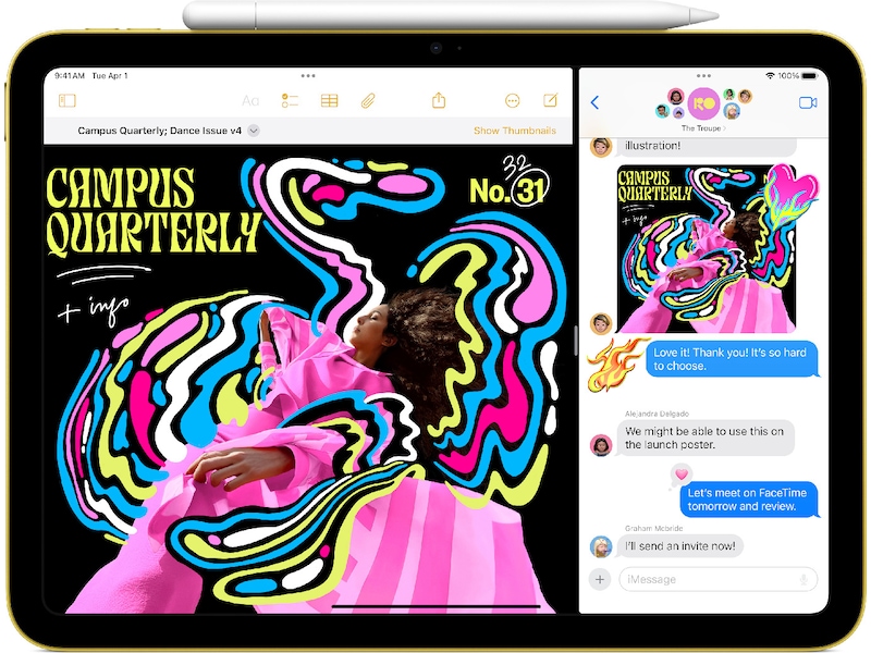 iPad 11" (2025) 256GB 5G (rosa) Surfplattor