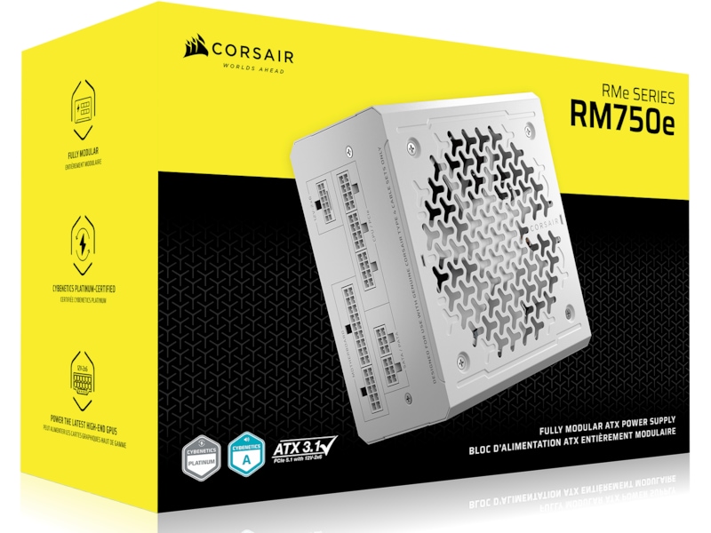Corsair RMe Series RM750e PSU (vit) Nätaggregat