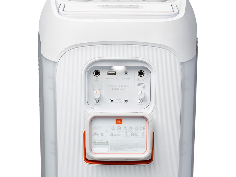 JBL PARTYBOX CLUB 120 Kraftfull partyhögtalare (vit) Trådlös / Bluetooth högtalare