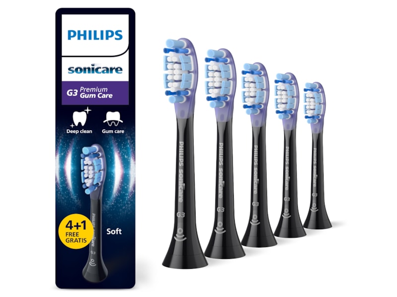Philips Sonicare G3 Premium Gum Care borsthuvuden (5pack, svart) Tandborsthuvud