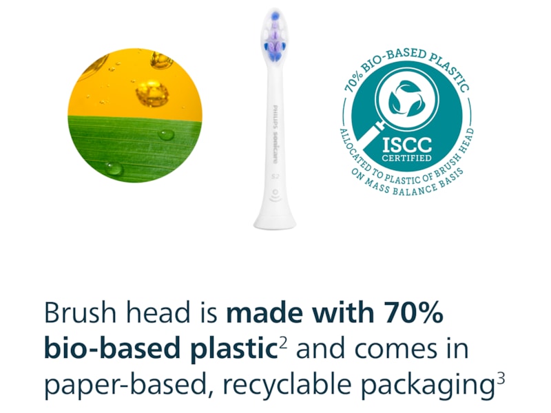 Philips Sonicare S2 Sensitive borsthuvuden (4 pack, vit) Tandborsthuvud