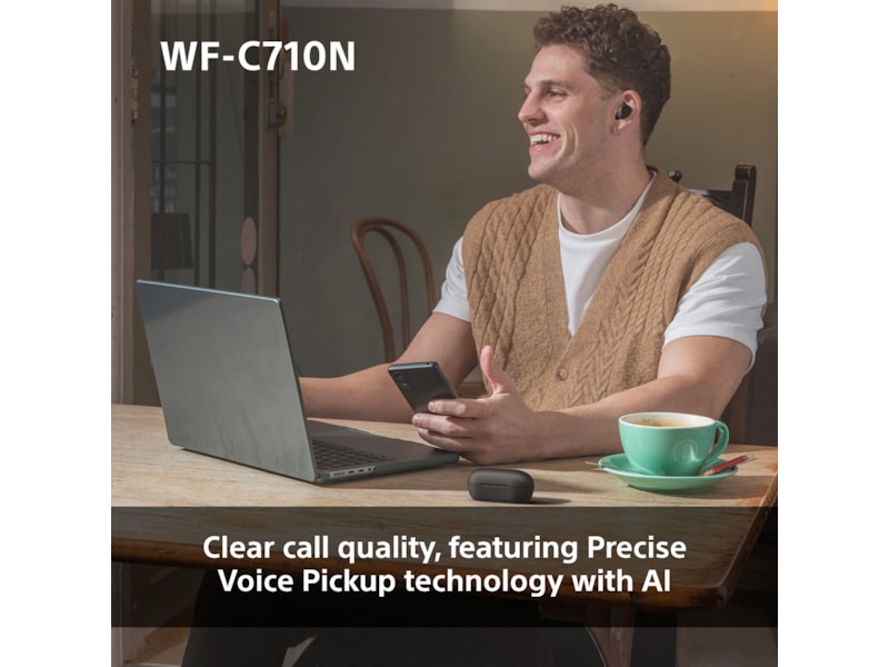 Sony WF-C710N  trådlösa hörlurar, In-ear med mikrofon (svart) In-ear hörlurar