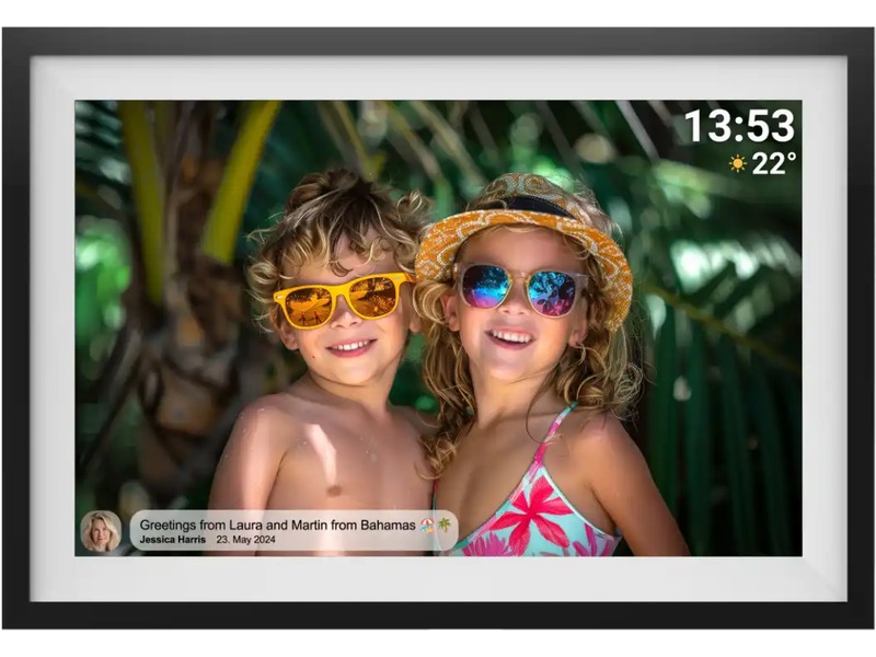 Denver PFF-1016 10,5" digital fotoram (svart/vit) Mediaspelare