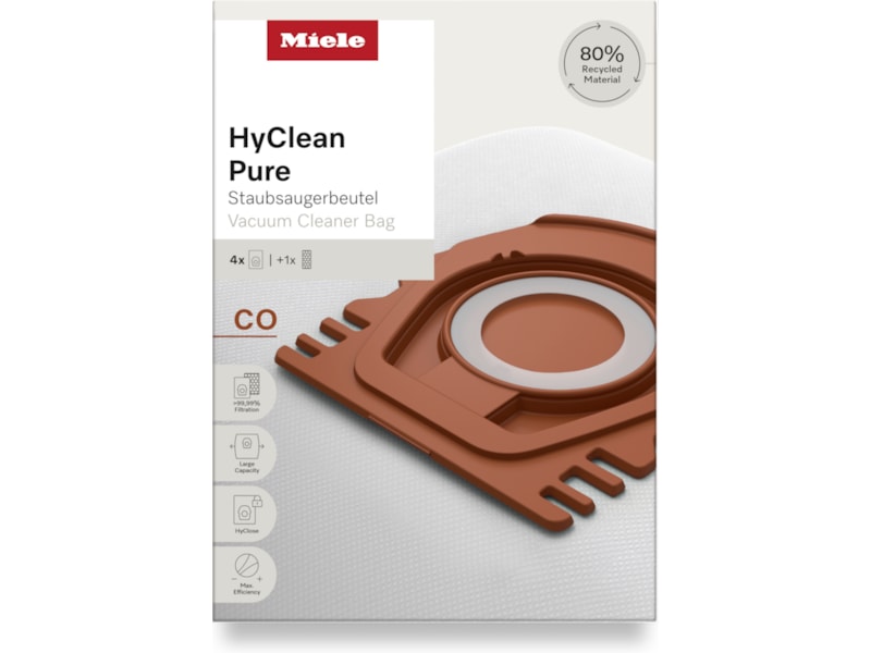 Miele HyClean Pure CO dammsugarpåsar Tillbehör för dammsugare & rengöring
