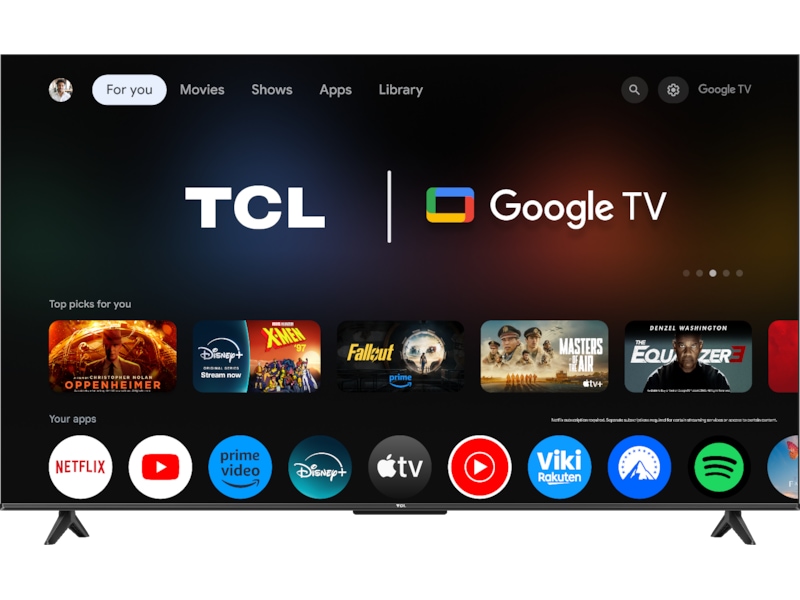 TCL 55" V6C 4K LED Google TV 50 - 59 tums TV