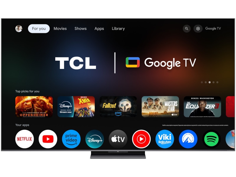 TCL 65" C8K 4K QD-Mini LED Google TV 60 - 69 tums TV