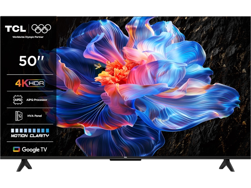 TCL 50" V6C 4K LED Google TV 50 - 59 tums TV