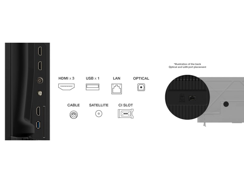 TCL 50" V6C 4K LED Google TV 50 - 59 tums TV
