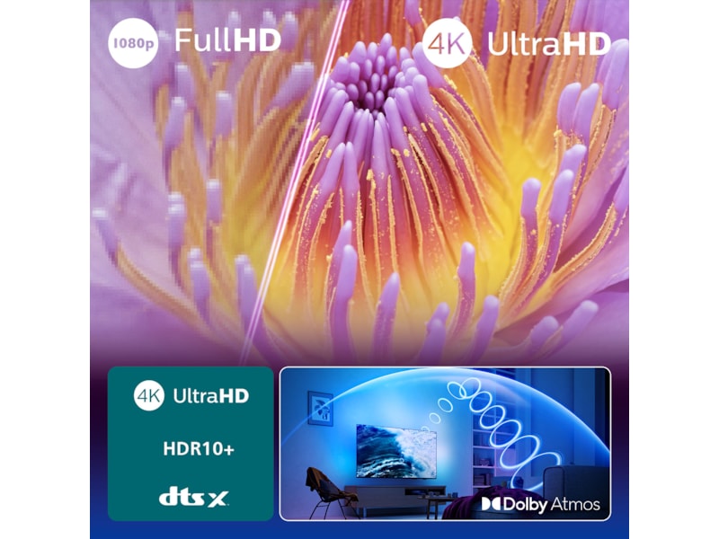 Philips 43" PUS8000/12 4K LED Smart Ambilight TV (2025) 20 - 49 tums TV
