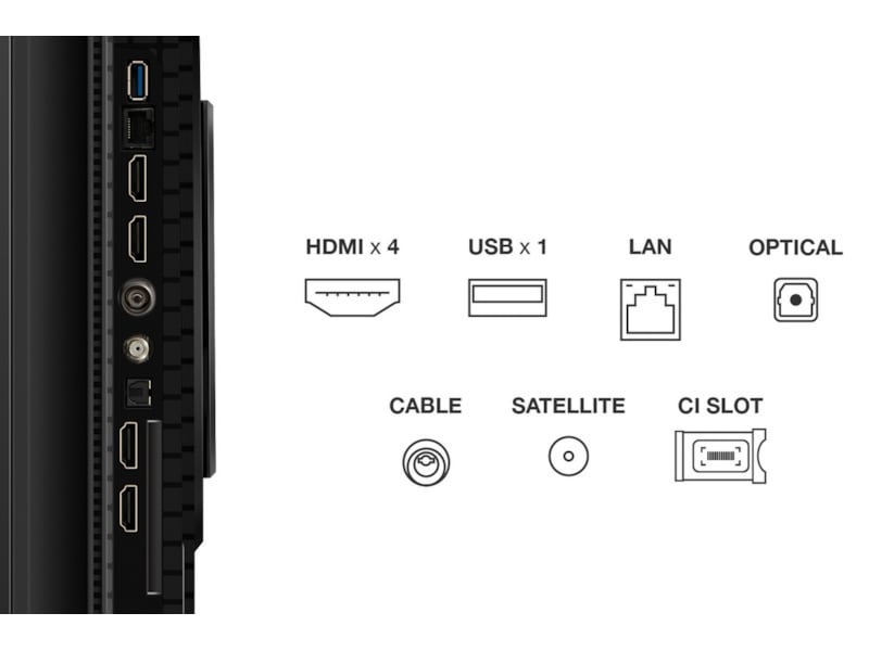 TCL 65" T8C 4K QLED Google TV 60 - 69 tums TV