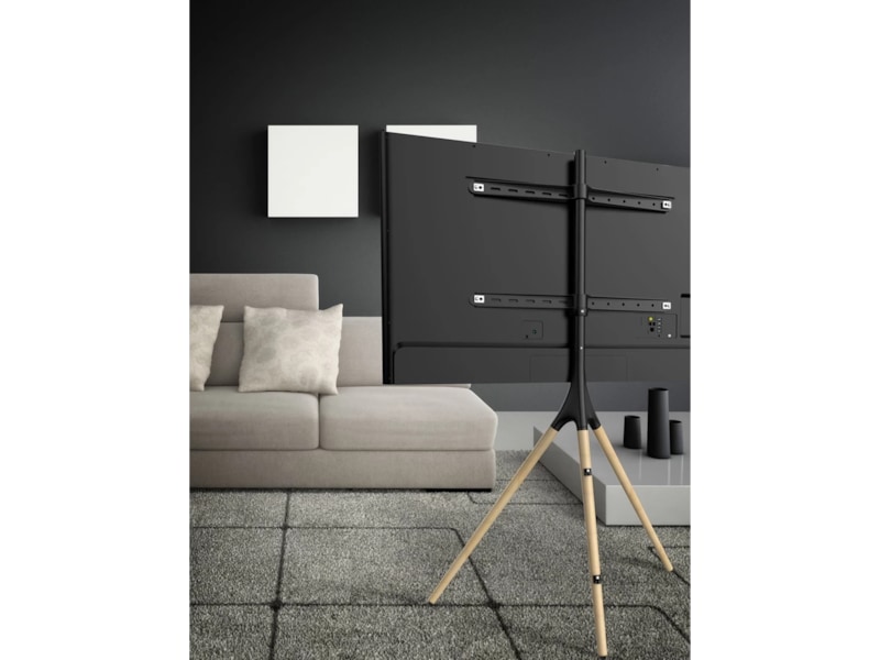 Andersson ATS Golvstativ till TV (svart/ek) Väggfäste & TV-stativ