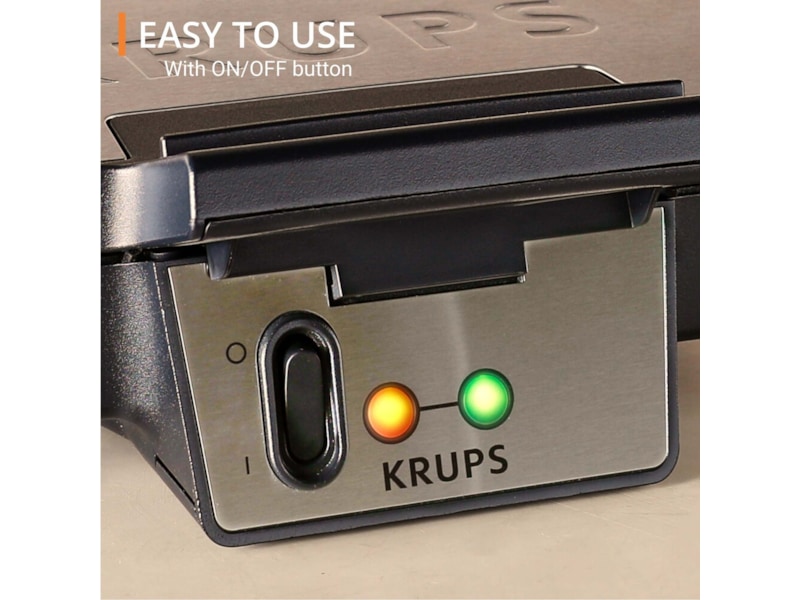 Krups FDK Iconic Sandwich Maker (stål) Smörgåsgrillar